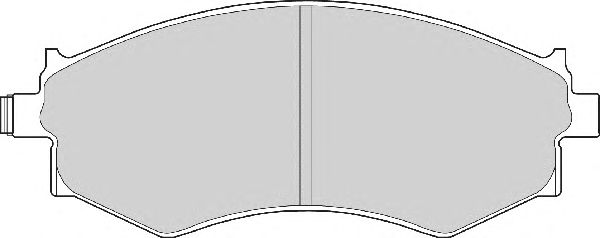 Комплект тормозных колодок, дисковый тормоз FD6358A