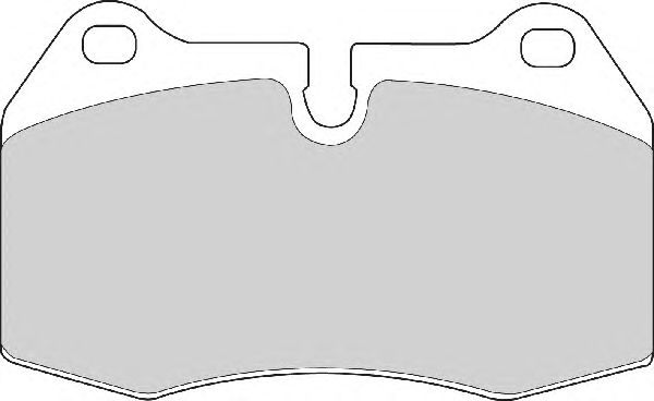Комплект тормозных колодок, дисковый тормоз FD6695A