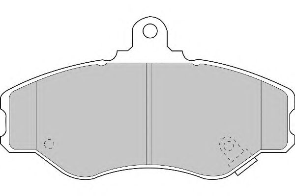 Комплект тормозных колодок, дисковый тормоз FD6697V