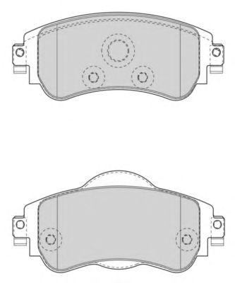 Комплект тормозных колодок, дисковый тормоз FD7501A