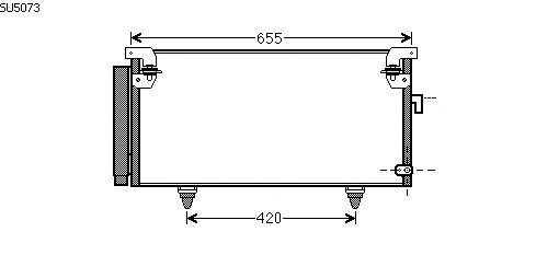 Condensator, airconditioning SU5073