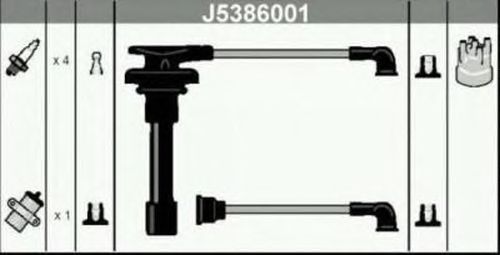 Комплект проводов зажигания J5386001