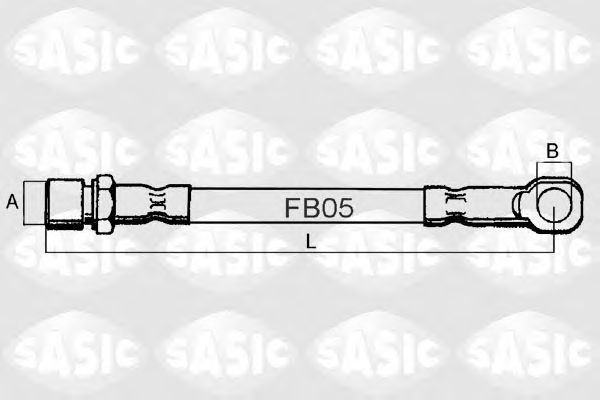 Tubo flexível de travão SBH6308