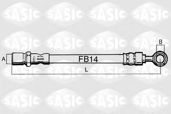 Flessibile del freno SBH6343