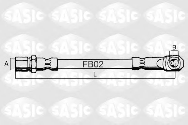Tubo flexible de frenos SBH6351