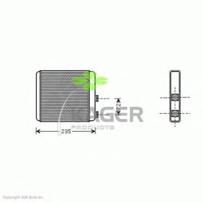 Heat Exchanger, interior heating 32-0090