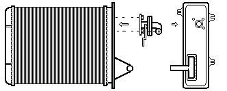 Permutador de calor, aquecimento do habitáculo 211M55