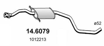 Средний глушитель выхлопных газов 14.6079