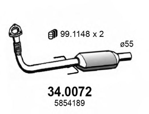 Catalytic Converter 34.0072