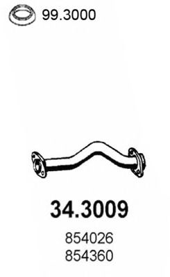 Exhaust Pipe 34.3009