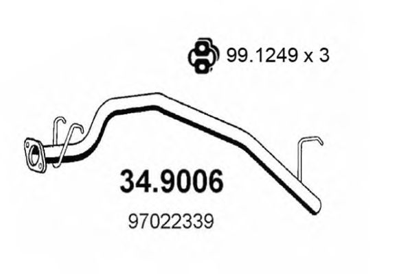 Exhaust Pipe 34.9006