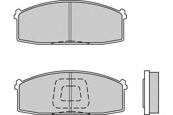 Комплект тормозных колодок, дисковый тормоз 12-0199