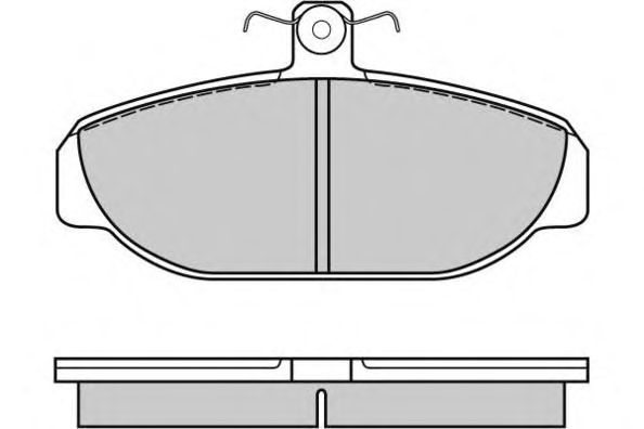 Комплект тормозных колодок, дисковый тормоз 12-0616