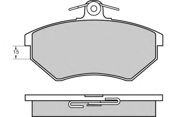 Комплект тормозных колодок, дисковый тормоз 12-0642
