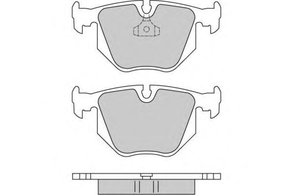 Комплект тормозных колодок, дисковый тормоз 12-0652