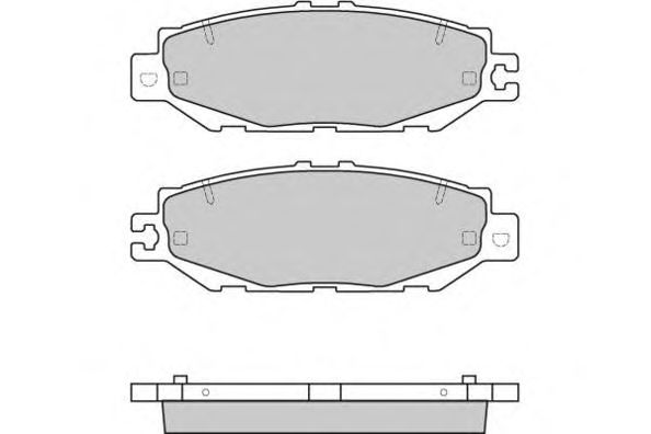 Комплект тормозных колодок, дисковый тормоз 12-0753