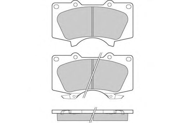Комплект тормозных колодок, дисковый тормоз 12-1139