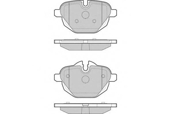 Комплект тормозных колодок, дисковый тормоз 12-1449