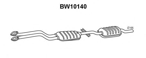 Panela de escape dianteira BW10140