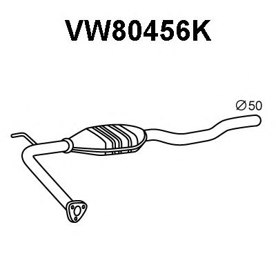 Katalizatör VW80456K