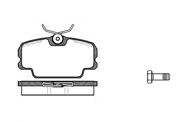 Комплект тормозных колодок, дисковый тормоз P0453.00