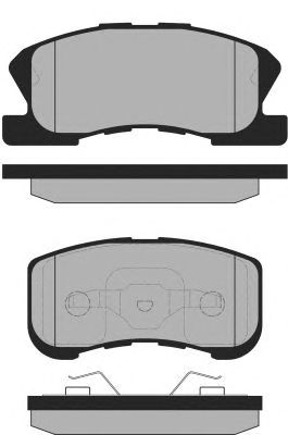 Комплект тормозных колодок, дисковый тормоз PA1337