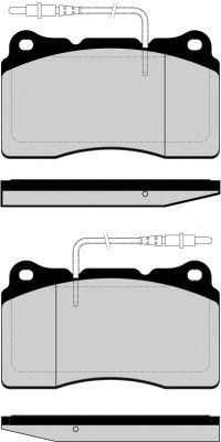 Комплект тормозных колодок, дисковый тормоз PA1491