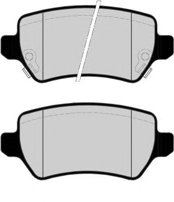 Комплект тормозных колодок, дисковый тормоз PA1520