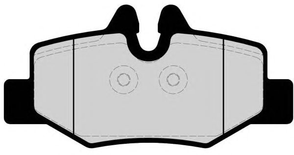 Комплект тормозных колодок, дисковый тормоз PA1677