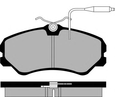 Комплект тормозных колодок, дисковый тормоз PA520
