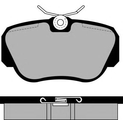 Комплект тормозных колодок, дисковый тормоз PA523