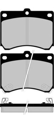 Комплект тормозных колодок, дисковый тормоз PA765