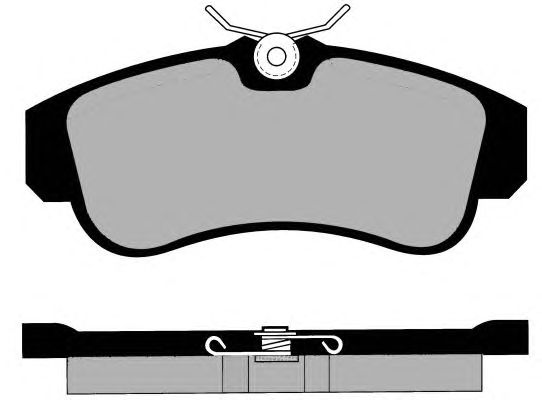 Комплект тормозных колодок, дисковый тормоз PA924