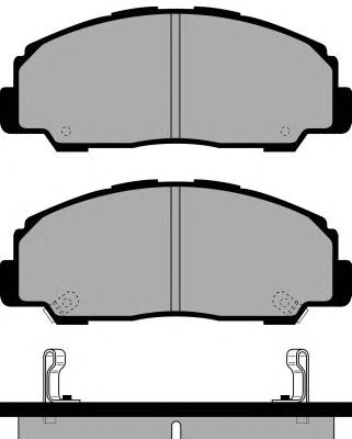 Комплект тормозных колодок, дисковый тормоз PA997