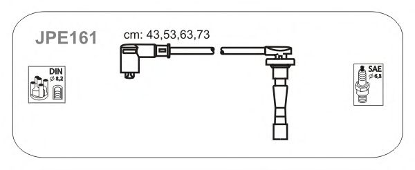 Комплект проводов зажигания JPE161