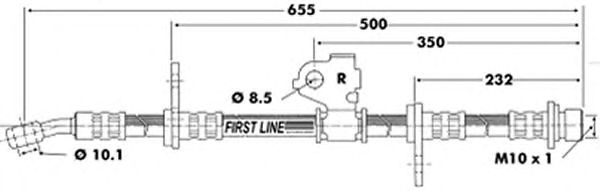 Tubo flexible de frenos FBH6199