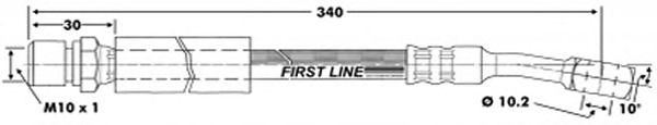 Tubo flexible de frenos FBH6354