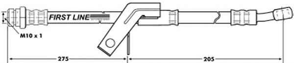 Tubo flexible de frenos FBH7046