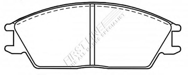 Комплект тормозных колодок, дисковый тормоз FBP1449