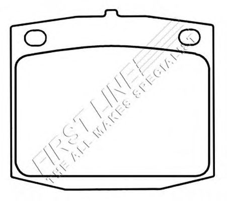 Комплект тормозных колодок, дисковый тормоз FBP1478