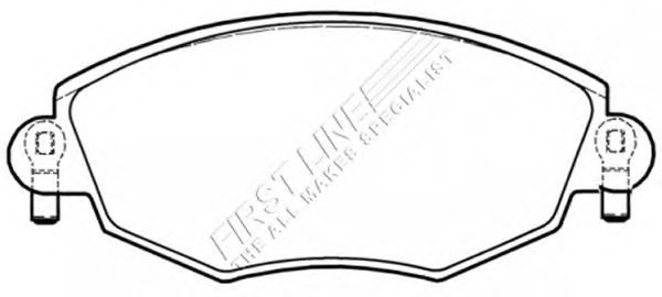 Комплект тормозных колодок, дисковый тормоз FBP3335