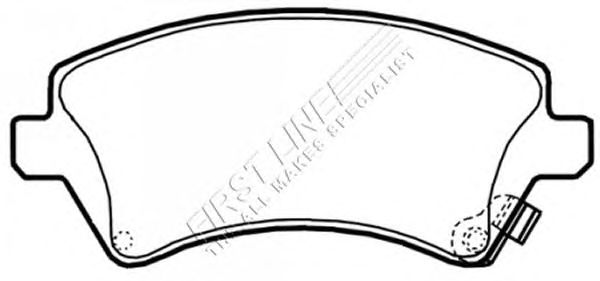 Комплект тормозных колодок, дисковый тормоз FBP3399