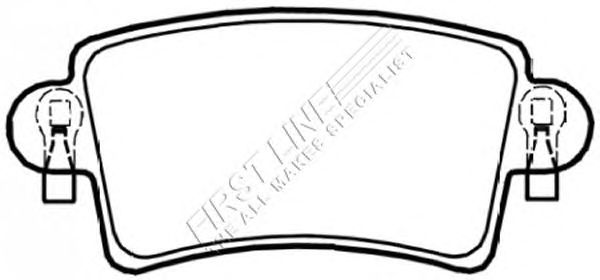 Комплект тормозных колодок, дисковый тормоз FBP3403