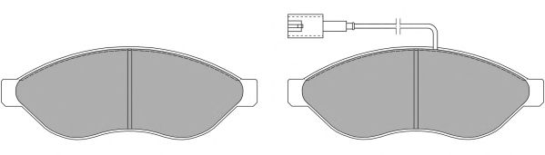 Комплект тормозных колодок, дисковый тормоз FBP-1476