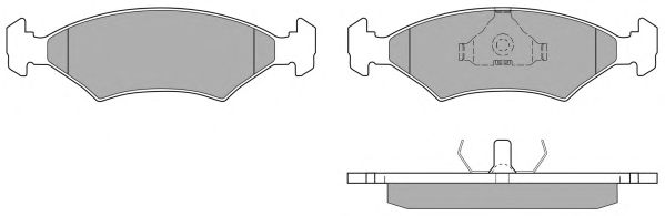 Комплект тормозных колодок, дисковый тормоз FBP-0353