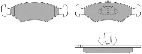 Kit de plaquettes de frein, frein à disque FBP-0351