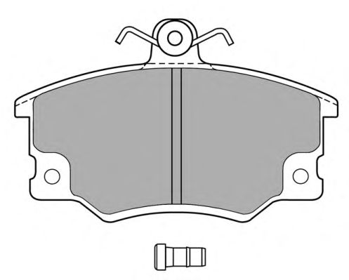 Комплект тормозных колодок, дисковый тормоз FBP-0476