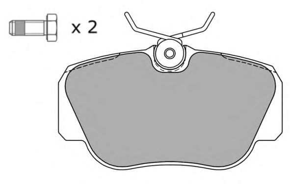 Комплект тормозных колодок, дисковый тормоз FBP-0746