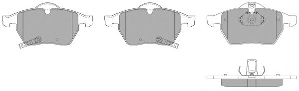 Комплект тормозных колодок, дисковый тормоз FBP-0998-01