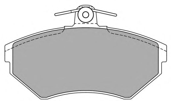 Kit de plaquettes de frein, frein à disque FBP-1051